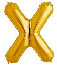 Μπαλόνια γράμματα 1 μέτρο χρυσό X