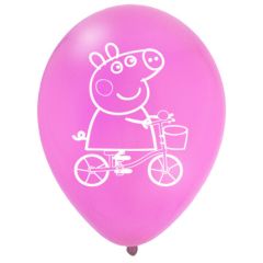 Μπαλόνια 12 ιντσών Ροζ Peppa το γουρουνάκι 15 τεμάχια ΣΥΣΚΕΥΑΣΜΕΝΑ ND
