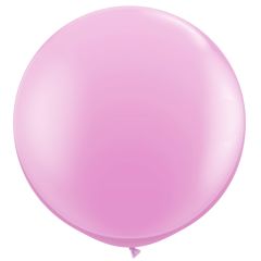 Μπαλόνι ροζ 1 μέτρο πλακέ