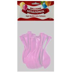 Μπαλόνια latex Macaron ροζ 12 ιντσών 15 τεμάχια