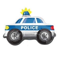 Balloons police car blue 83cm