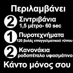 Πυροτεχνήματα-σιντριβάνια-ροδοπέταλα, PROFESSIONAL, 1 άναμμα