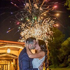 Wedding Fireworks 150 shots - 2 min duration - Single light start up balloon-fire-gr