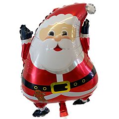 Μπαλόνι Άγιος Βασίλης supershape χαμογελαστός με τα χέρια ψηλά