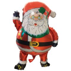 Santa clauss balloon supershape new with glasses