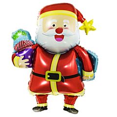 Μπαλόνι supershape Santa Claus που κρατάει σάκο με δώρα