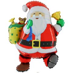 Μπαλόνια Άγιος Βασίλης με καμπανάκι supershape Grabo
