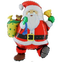 Foil balloon santa clauss Grabo with the bell