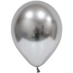 Μπαλόνια 12,5'' ασημί Extra Metallic Chrome (15 τεμάχια)