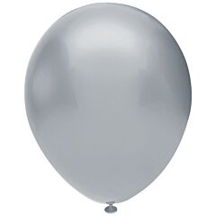 Μπαλόνια 13'' ασημί μεταλλικό (15 τεμάχια)