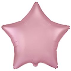 Balloons foil 18'' star satin pink Flexmetal