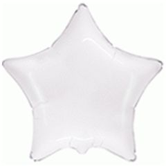 Balloon foil 18'' star white Flexmetal