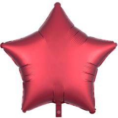 Balloon foil 18 inch satin star red