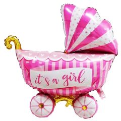 Balloon Foil stroller, It's a girl 