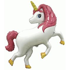 Balloons unicorn pink color 80 cm, Flexmetal