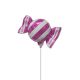 Μπαλόνι minishape 9 ιντσών ριγέ ροζ καραμέλα ND