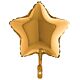 Μπαλόνι foil 4'' χρυσό αστεράκι Qualatex
