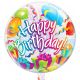 Μπαλόνι 18 ιντσών Happy Birthday διάφανο δώρα-μπαλόνια