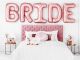 Μπαλόνια Bride γράμματα 1 μέτρου rose gold χρώματος