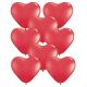 Balloons latex hearts 17 inch red 5 pcs