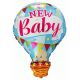 Μπαλόνια αερόστατο γαλάζιο New Baby 83 εκατοστά, Flexmetal