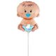 Μπαλόνια μωράκι γαλάζιο 25 εκατοστά minishape, Flexmetal