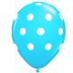 Μπαλόνια 12 ιντσών πουά γαλάζιο 15 τεμάχια ΣΥΣΚΕΥΑΣΜΕΝΑ ND