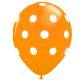 Μπαλόνια 12 ιντσών πουά πορτοκαλί 15 τεμάχια ΣΥΣΚΕΥΑΣΜΕΝΑ ND