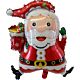 Μπαλόνι Άγιος Βασίλης supershape χαμογελαστός με σάκο και δώρα