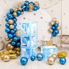 Baby Balloon Box Γαλάζιο (30 x 30 εκατοστά)
