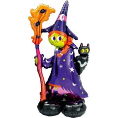 Μπαλόνια AirLoonz Τρομακτική Μάγισσα-Halloween 60 x 139 cm φουσκώνουν με αέρα.