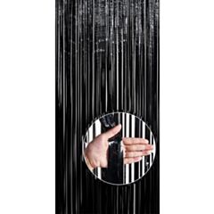 Μαύρη κουρτίνα διακοσμητική (Διάσταση 2 μέτρα ύψος Χ 1 μέτρο πλάτος)