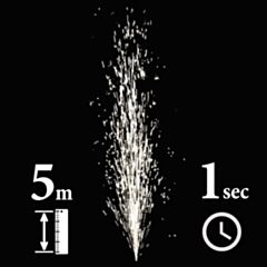 Fountain outdoor 5 meters 1 second tropic f5s1 balloon-fire-gr