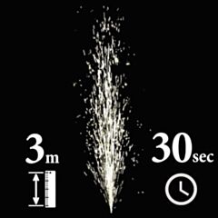 Fountain firework 3 meters 30 seconds cold fire smokeless balloon-fire-gr