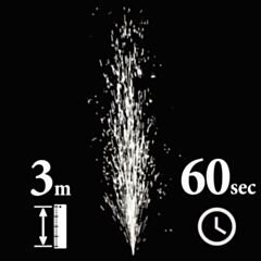 Indoor Stage Fountain Jorge 3 meters 60 seconds balloon-fire-gr