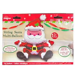 Μπαλόνι Άγιος Βασίλης 21'' - Sitting Santa - (Φουσκώνει μόνο με αέρα) 53 εκατοστά