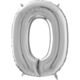 Balloon Foil jumbo silver No0 