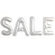 Μπαλόνια Sale γράμματα 85cm ασημί χρώματος