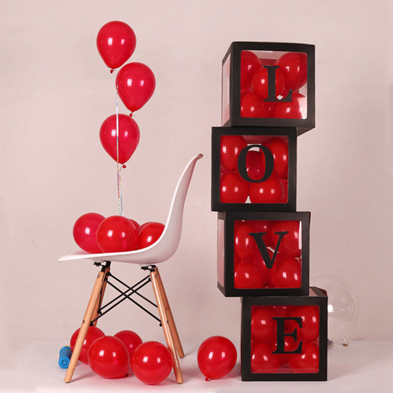 Balloon Box Love μαύρο