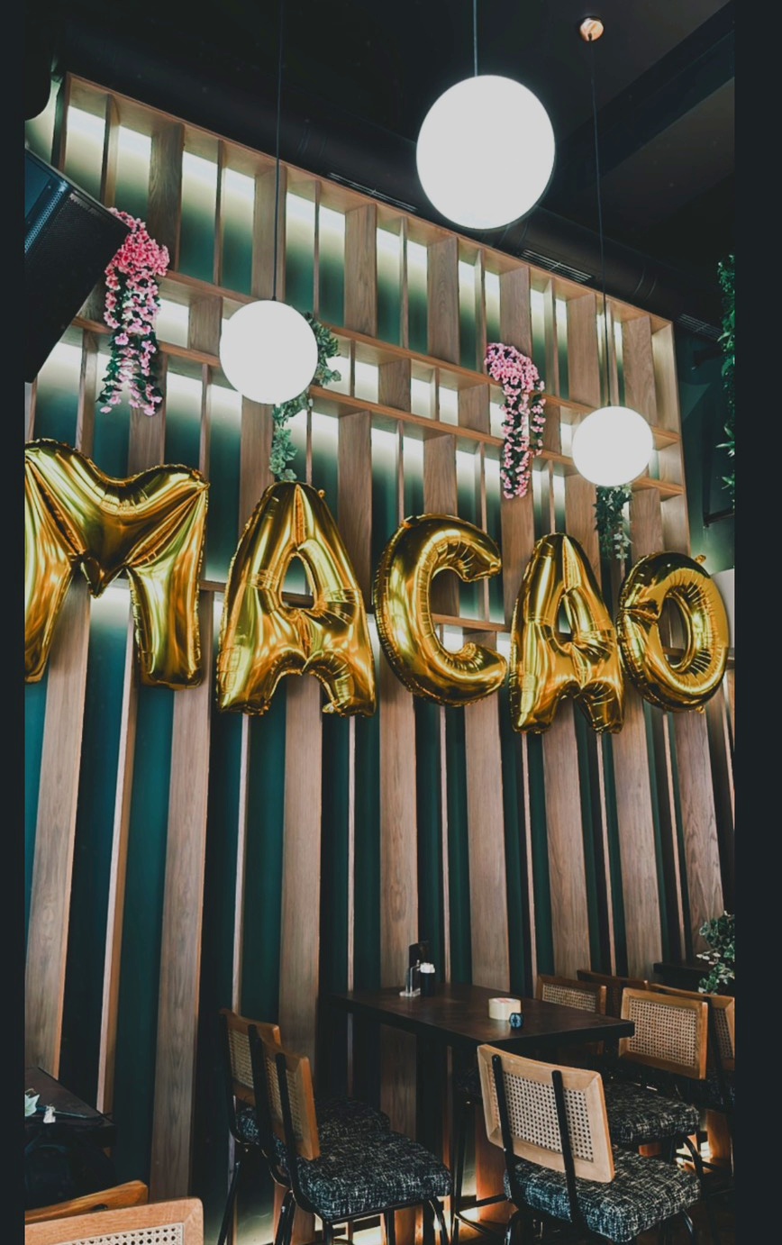 Γράμματα μπαλόνια MACAO γενέθλια